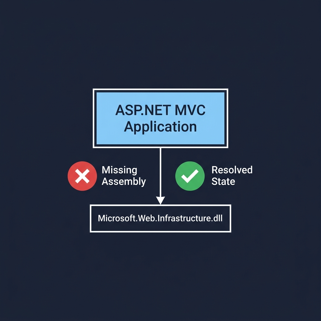 How to resolve Microsoft.Web.Infrastructure Error in MVC?